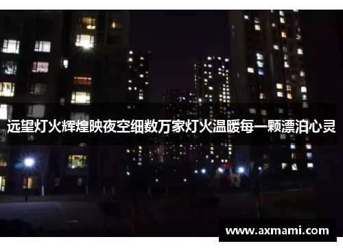 远望灯火辉煌映夜空细数万家灯火温暖每一颗漂泊心灵